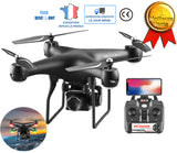 TD® Drone pour Photographie Aérienne ultra longue/Vidéo HD quadricoptère professionnel avec télécommande avion drone transfrontalier