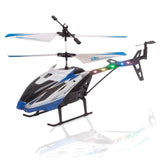 Hélicoptère télécommandé, jouet pour enfants avec lumière, manette d'avion, drone bleu 2,5 GHz connexion sans interférence