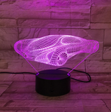 TD® Veilleuse 3D Led Illusion Voiture De Course Modèle Nuit Lampe Led 7 Couleurs Clignotant Lampe De Table Comme Cadeaux De Nouveaut