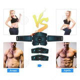 Ceinture abdominale électrostimulation Appareil musculaire EMS pour ABS, bras, biceps Stimulation électrodes sport fitness