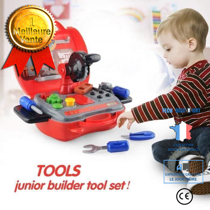 QeeHeng Outils Bricolage de Travail pour Enfant, Réels Outils à Main de Construction pour Enfants, Bricolage Jouet Garçon, Caisse a Outil Enfant, Jeu de Tournevis, Marteau, Garçons Cadeaux QeeHeng Outils Bricolage de Travail pour Enfant, Réels Outils à Main de Construction pour Enfants, Bricolage Jouet Garçon, Caisse a Outil Enfant, Jeu de Tournevis, Marteau, Garçons Cadeaux