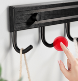 Crochet Rangée Crochet Espace Aluminium Support Mural Étagère Vêtements Rangée Cuisine Salle Bains Pendentif Spatule Crochet