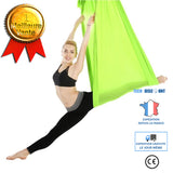 TD® Tissu de hamac extensible de yoga aérien à gravité inversée de 2,8 mètres de large sans couture de lit de yoga aérien