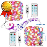 TD® USB Guirlande Lumineuse LED ,5M 50 LEDs 8 Modes Avec Télécommande, pour Jardin,Noël,Mariage,Soirée