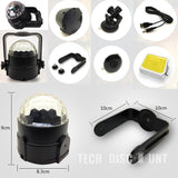 TD® Lampe boule jeu de lumières projecteur de scène voiture contrôle vocal USB led coloré disco fête magique lumière solide multicou