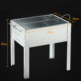 TD® Barbecue grill portable camping en plein air barbecue à charbon de bois facilement démontable en tôle galvanisée en plein air