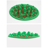 TD® Chien Chat Chiot Gamelle Bol Voyages Antidérapant Anti Glouton Lente Alimentation - Vert - Achat - Vente gamelle - Écuelle Chien
