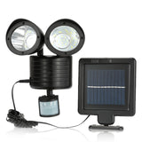 TD® LED solaire détection mouvement lumière extérieur IP44 économie d'énergie étanche sans fil puissance sport 8h temps de soleil st