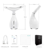 TD® masseur cou chauffant et nuque anti-rides sans fil rechargeable electrique anti-age appareil portable massage beaute pas cher
