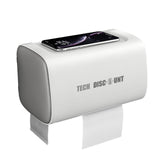 TD® Tiroir de toilette multifonctionnel Boîte à papier Boîte à mouchoirs Toilette Porte-rouleau double étanche