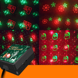 TD® Mini lumières de scène décoration de noël lumières d'halloween flocon de neige ciel étoilé lumière d'atmosphère de projection US