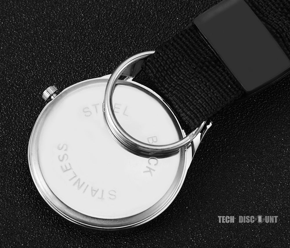 TD® montre de poche boussole homme Mousqueton analogique femme pas cher a gousset design elegante cadeau simple classe