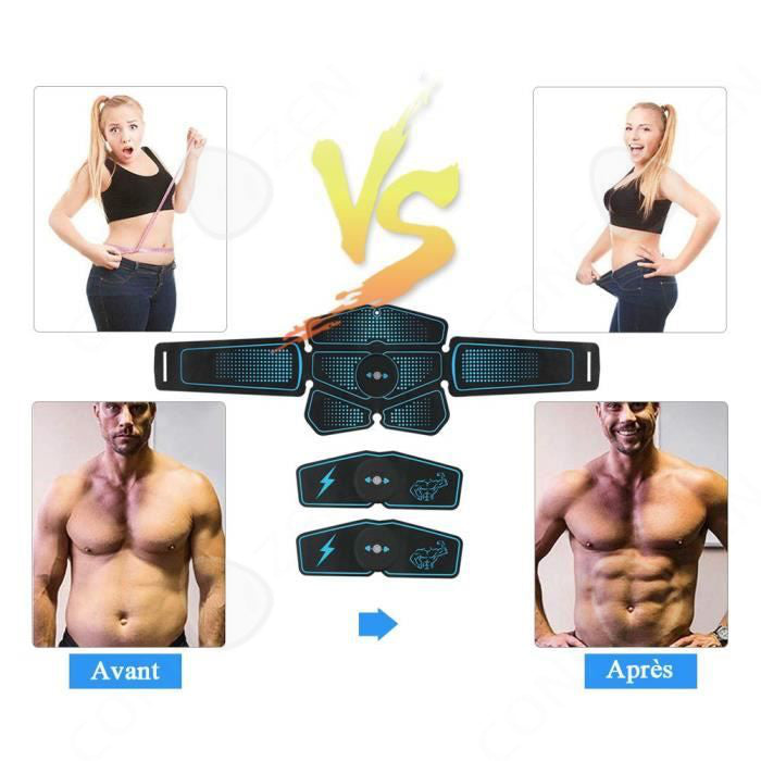 EMS Ceinture Abdominale Electrostimulation, ABS Stimulateur Musculaire avec  8 Modes Trainer pour Abdomen-Bras-Jambes - Cdiscount Sport