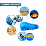 TD® Sac de couchage enveloppant pour adultes pour les sports de plein air, camping, randonnée, trekking