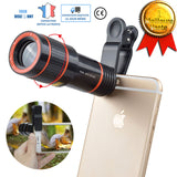 TD® Téléobjectif smartphone lentille iphone téléphone caméra grand angle objectif universel appareil photo zoom 8X samsung android