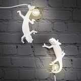 TD® Lampe de table caméléon nordique salon chambre chez l'habitant designer résine moderne lampes décoratives animales créatives