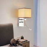 TD® Applique murale simple lampe de chevet de chambre de chargement USB créative nordique