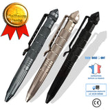 TD® Stylo Noir Outil Multifonction en Acier tungstène/ Stylo tactique des femmes/ Accessoire survie/ Stylo tactile