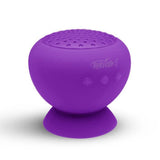 TD® Mini enceinte bluetooth, haut-parleur à ventouse salle de bain waterproof étanche violette sans fils main libre