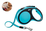 TD® Laisse pour chien pour promenade animal couleur bleu enrouleur d'animaux laisse de chien pour sécurité animal promenade animaux