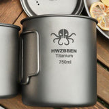 TD® Pur titane extérieur tasse à eau Camping pique-nique Portable alpinisme tasse Camping sport tasse marque tasse à boire 420 ml