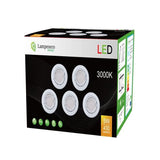 TD® Lot de 50 Spots Encastrables Oriantables / Blancs avec 6 Ampoules/  230V  eq. 50W, BLANC CHAUD