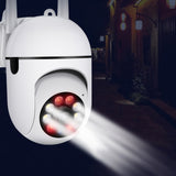 TD® Caméra HD ampoule surveillance intérieure machine à tête secouante interphone bidirectionnel réseau de vision nocturne 1080P