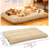 TD® Tapis pour chien en coton et laine grand, moyen et petit chenil Tapis amovible et lavable pour animaux de compagnie, S 75 * 50cm