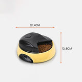 TD® Distributeur Automatique De Nourriture Pour Animaux - Pour 4 Repas/32 × 12.8 cm pour Chien/Chat - Rose Rouge