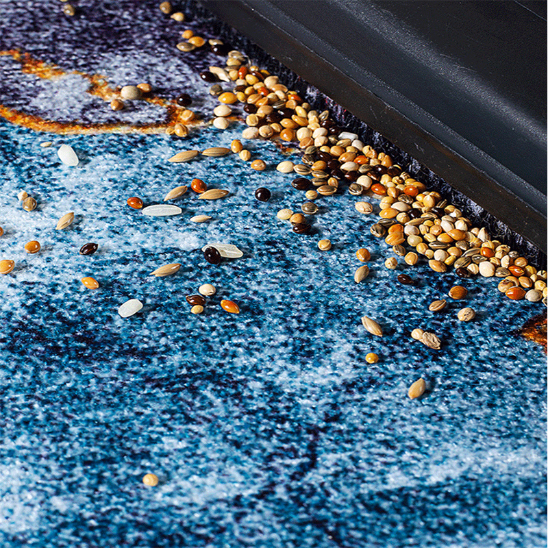TD® Nordique moderne minimaliste géométrique tapis salon table basse tapis chambre chevet couverture bleu gris ménage tapis de sol