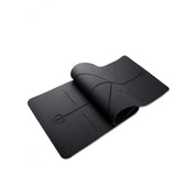 TD® Tapis Yoga -Tapis De Sport Fitness a La Maison -Tapis de Pilates,Poids léger,Antidérapant 183 * 61 * 0,6 cm noir