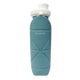 TD® Bouteille de sport silicone pliante tasse à eau en plein air portable équitation voyage télescopique été grande capacité 600 ml