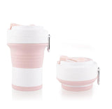 TD® Tasse à eau de sport de grande capacité 550 ml, tasse de voyage pratique, tasse à café pliante en silicone créative en gros
