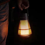 TD® Lumières de tente de camping en plein air Lumières de camping rétro Lumières de charge Bluetooth portables Lumières de flamme