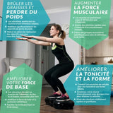 TD® Machine minceur Bluetooth Machine de mise en forme du corps et de secousse de graisse Fournitures d'équipement de fitness à domi