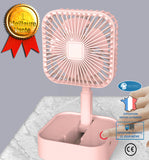INN® Ventilateur à trois vitesses bureau pliable mini ventilateur de charge télescopique pliable usb ventilateur portable silencieux