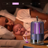 TD® Cage à oiseaux choc électrique inhalation moustique tuer lampe charge silencieuse moustique piégeage lampe anti-moustique