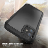 TD® Coque de téléphone anti-collision pour iPhone 11 Coque TPU + PC anti-empreintes digitales de 6,1 pouces