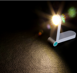 TD® Lampe de miroir rechargeable USB pliable pour petit livre à LED