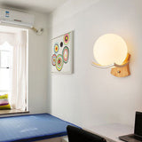 TD® Applique Murale Interieur LED, Support En Métal En Acier Inoxydable, Moderne Lampe de Mur Sphérique Pour Salon, Chambre, Couloir
