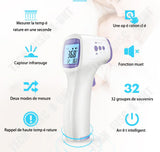 TD® Thermomètre Professionnel Frontal Infrarouge Numérique Multi-Fonctionnel bébé Sans Contact Lecture instantanée