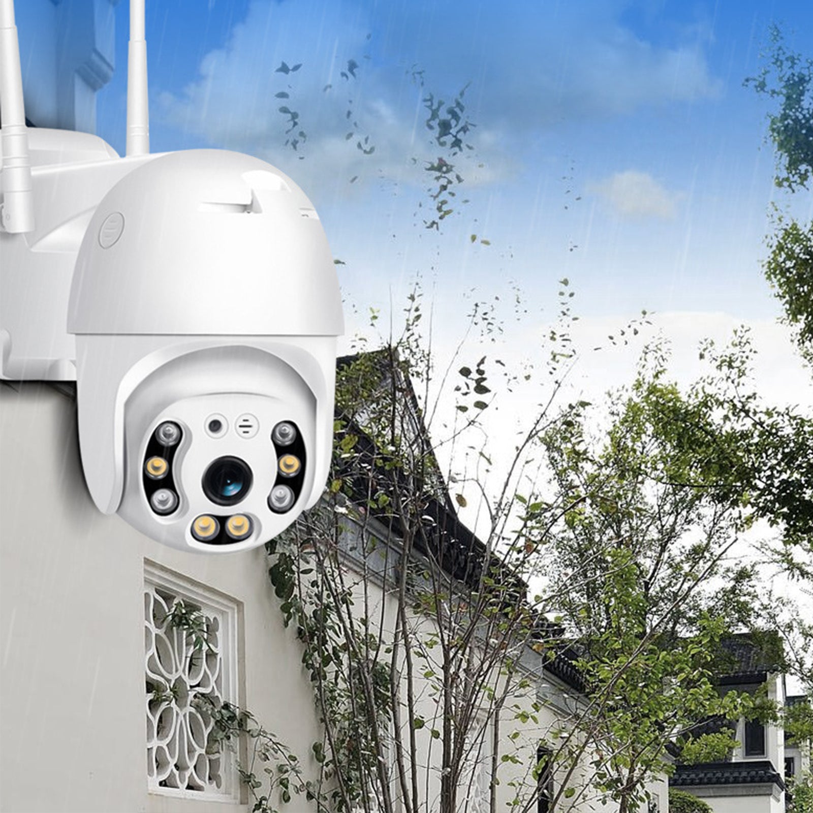 Sans fil Wifi Support de lampe Type d'ampoule Caméra de surveillance Caméra  dôme étanche extérieure Caméra mobile Téléphone à distance