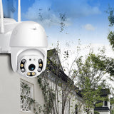 TD® Camera Surveillance Wifi Extérieure 1080P Couleur IP360° Etanche IP65 sécurité IP sans Fil capteur Alerte d'activité Vision Noct