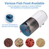TD® Mangeoire automatique pour aquarium, minuterie intelligente, mangeoire automatique pour poissons, petite mangeoire, type fermé
