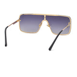 TD® Lunettes de soleil pour hommes One Piece Fashion Big Square Lunettes de soleil pour hommes Tir de rue européen et américain