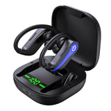 TD® Casque Bluetooth sans fil intra-auriculaire sport affichage de puissance affichage numérique réduction du bruit universel