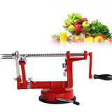 TD® Éplucheur de pommes trois-en-un avec manivelle - Éplucheur de fruits multifonctionnel - Accessoire de cuisine
