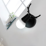 Créatif Applique Murale Moderne Lampe Murale Simple Lampe de Mur Fer E27 Base Tête de Cerf Nordique Style Art Déco pour Chamb