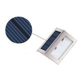 TD® Applique solaire en acier inoxydable cour jardin lampe à LED paysage applique allée garde-corps lampe éclairage automatique