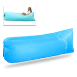 TD® Sac de couchage de plage pliant canapé d'air simple coussin d'air canapé gonflable en plein air paresseux PE doublure canapé-lit
